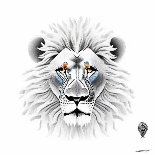 Lion With An Ice Age Hat