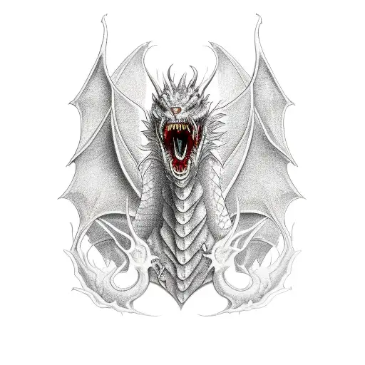 Dragon Roaring Fiery