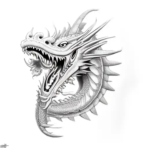 Dragon Roaring Fiery