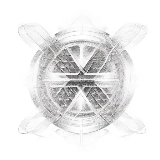 Uniqe Symbol With Lines Going From