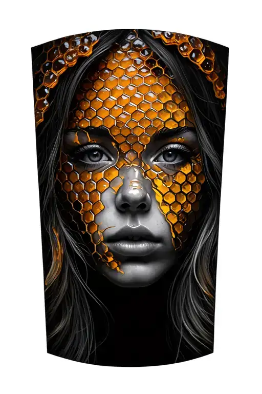 Honey Comb With Face Made