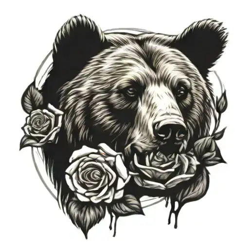 Bear And Rose