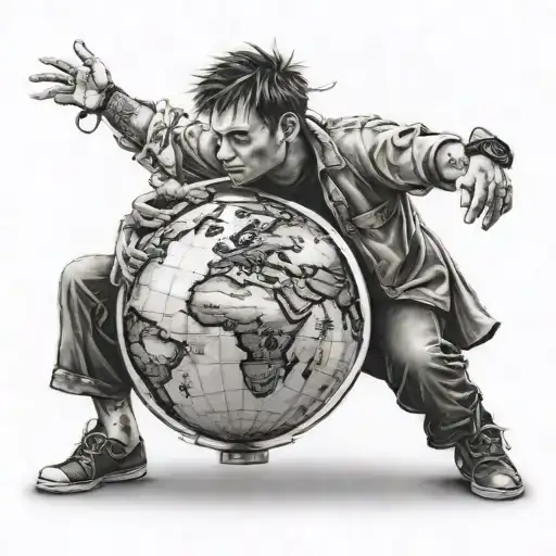 Person Holding A Yoyo Shaped Globe