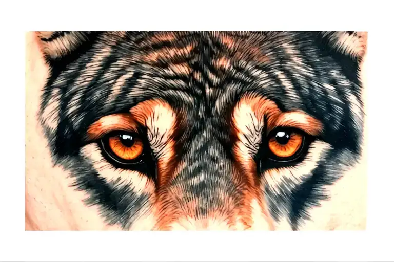 Wolf Brown Eyes