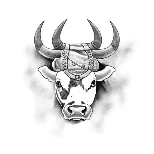 Bull Fighter Holding Irish Flag