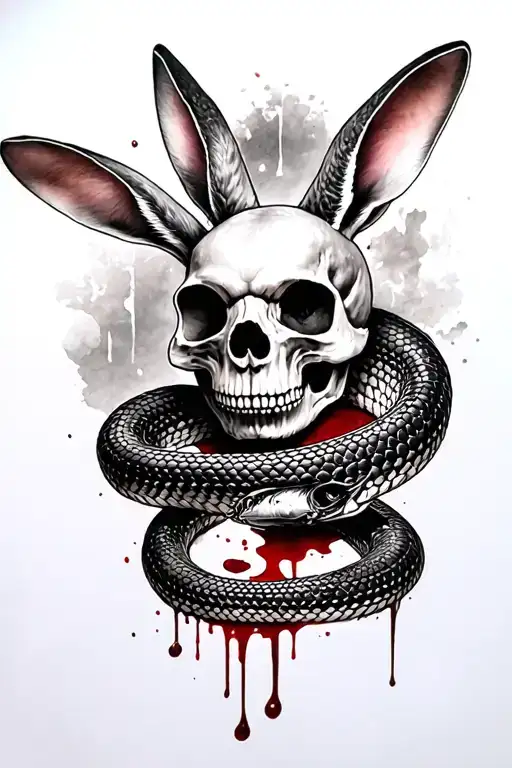 Skull Snake Blood Rabbit Gun