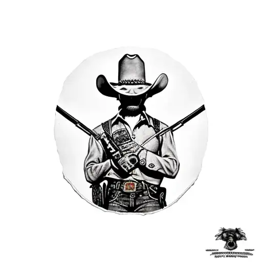 Old Cowboy Outlaw Gun Fighter