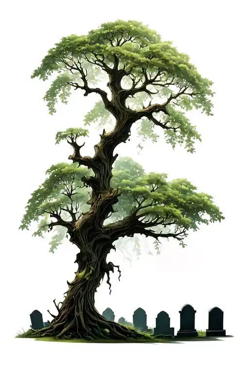 Poison Tree With Graveyard Under