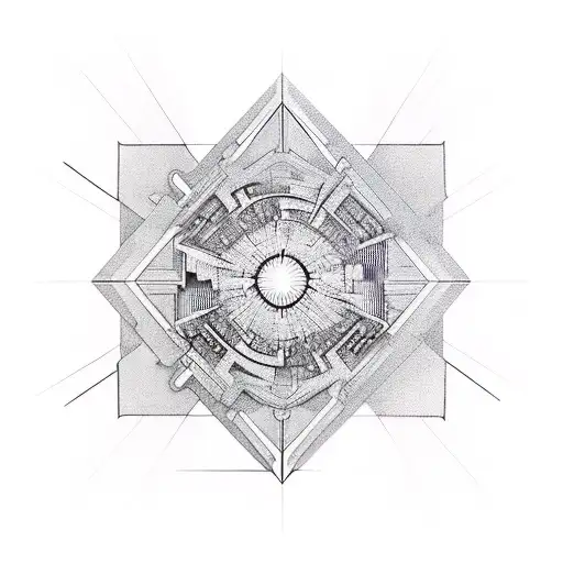 Geometric Realism With Cyberpunk Abstraction