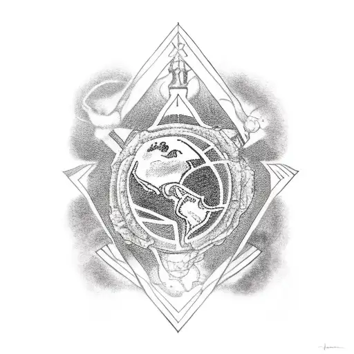 God Atlas Holding Earth