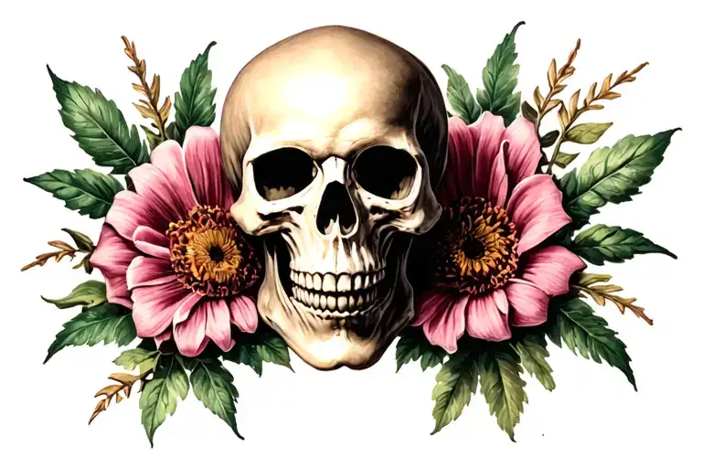 Skull And Bones Flower Hell