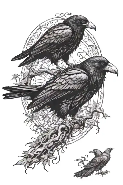 Ugin And Munin Raven