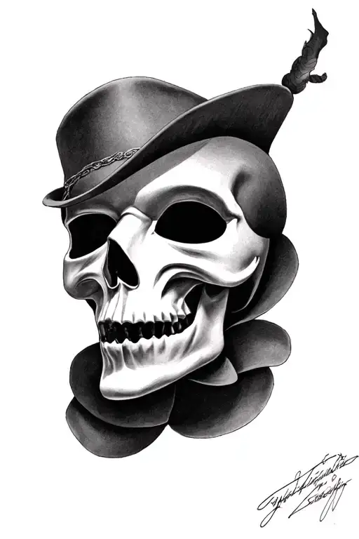 Skull And Phantom Of The Opera Mask