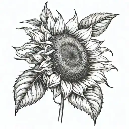Sunflower With Bait