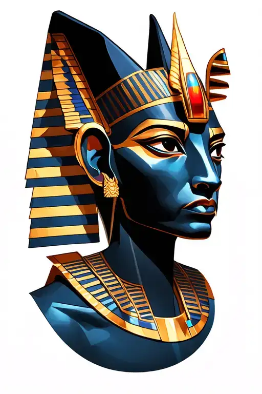 Anubis And Rah Egyptian God With Egyptian Stuff