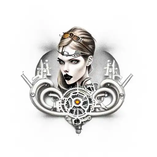 Female In Steampunk