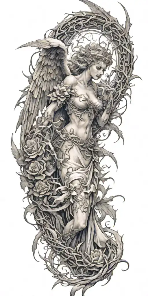 Thorn Angel Fighting Demons