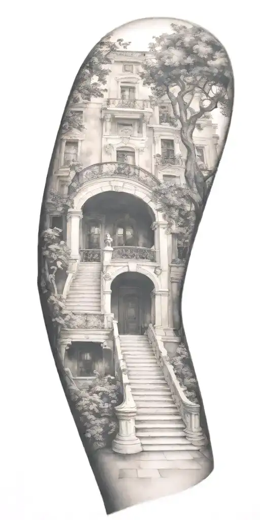 Staircase Circling Around Arm
