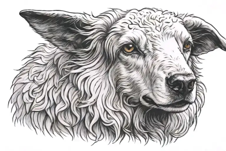 Sheep Dog Wearing