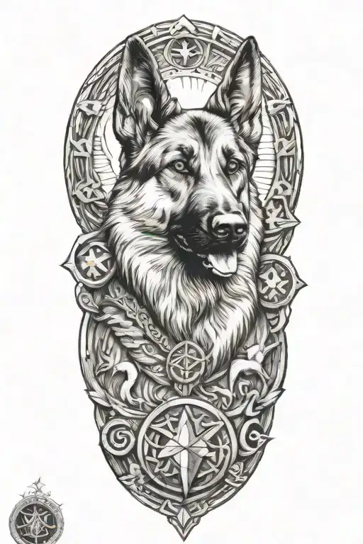 German Shepherd Norse Mythology Symbols