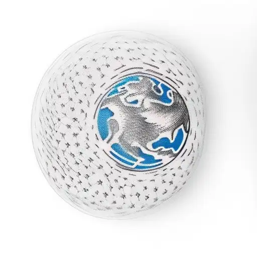 Foot Kicking A The Planet Earth As A Ball