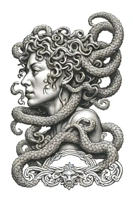 Medusa Tattoo With Michiko Malandro's Face