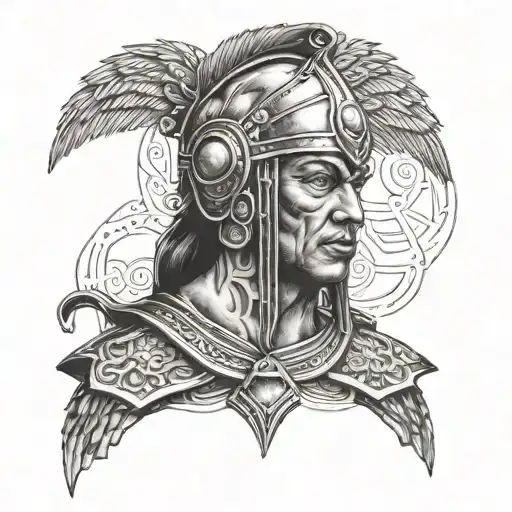 Warrior With Boxing Headgear