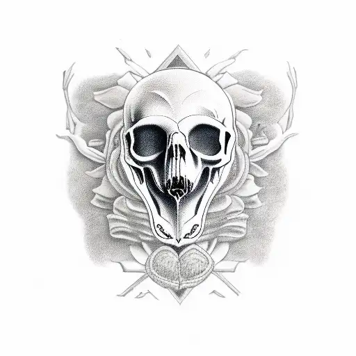 Bear Skull Wearing Its Skin