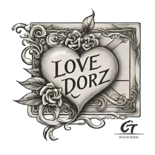 Card With Love Yourz Writing