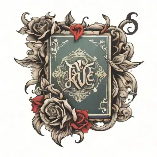 Game Card With Love Yourz Writing