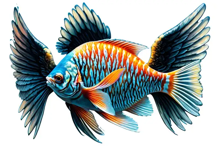 Fish Tank With Angel Fish