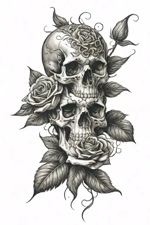 Skull And Roses