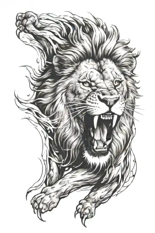 Lion Roaring