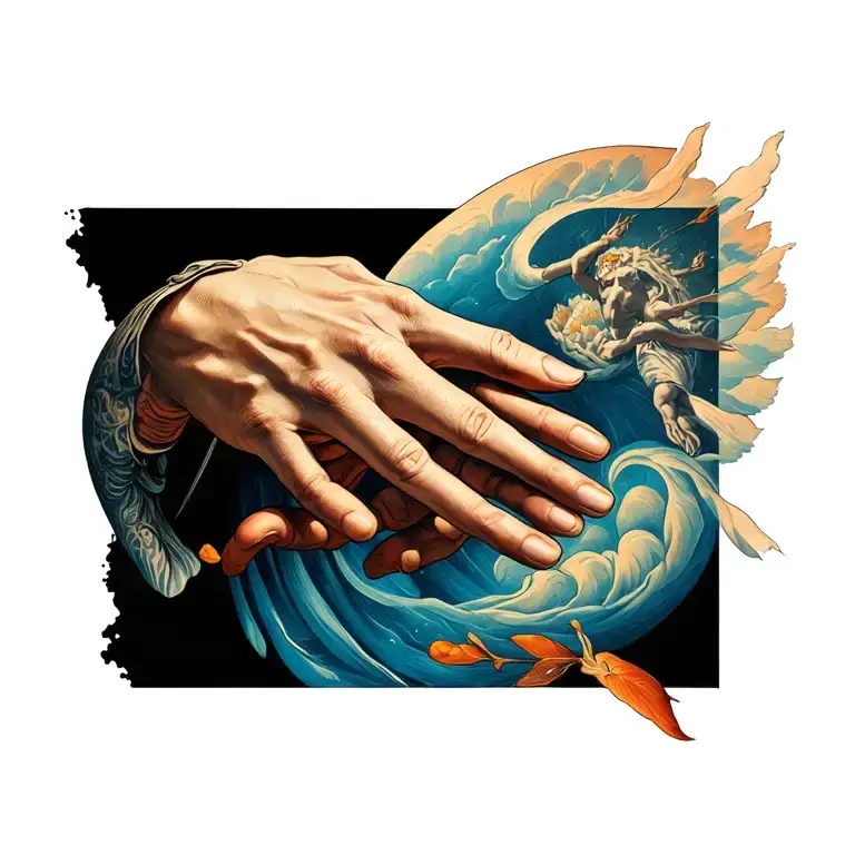 Creation Of Adam Hands