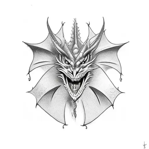 Dragon Tattoo Covers Half Arm