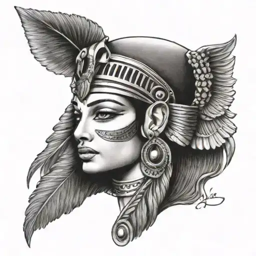 Cleopatra Egyptian Goddess With All Seeing Eye