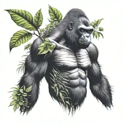 Helephante A Gorilla Plants