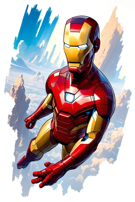 Flying Ironman Marvel Scene
