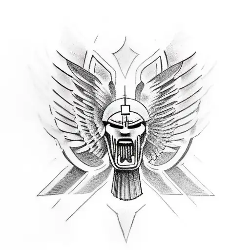 Spartan Samson And The Pillars With Wings