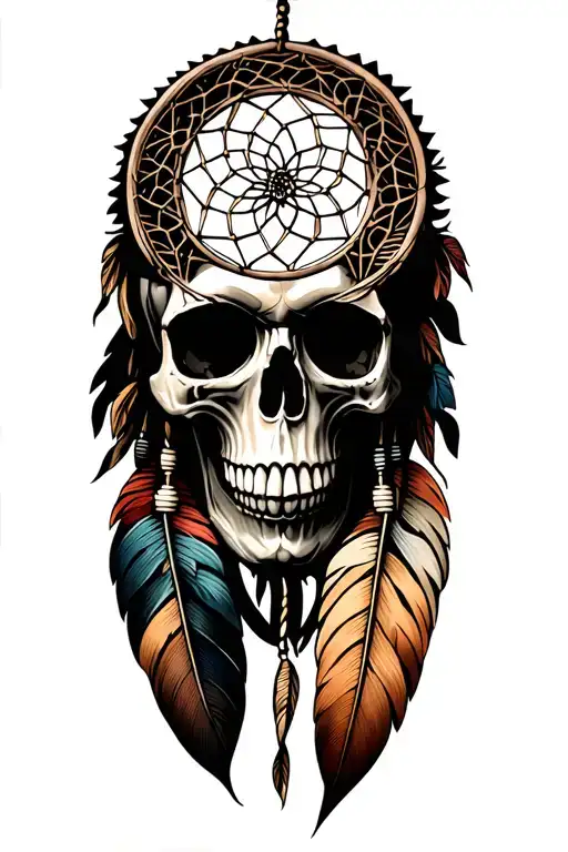 Dream Catcher Skull