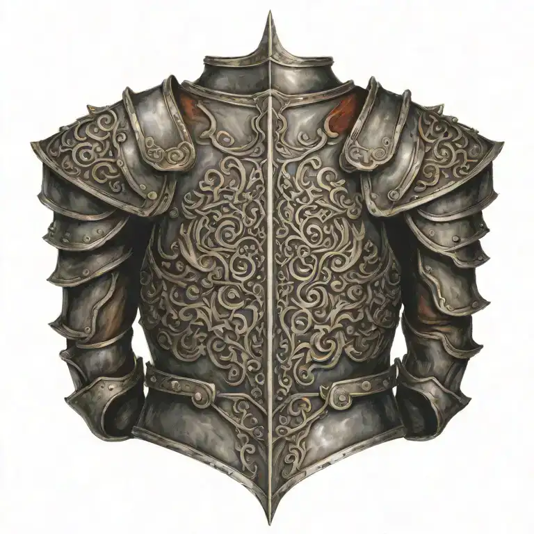 Coat Of Armour On Back