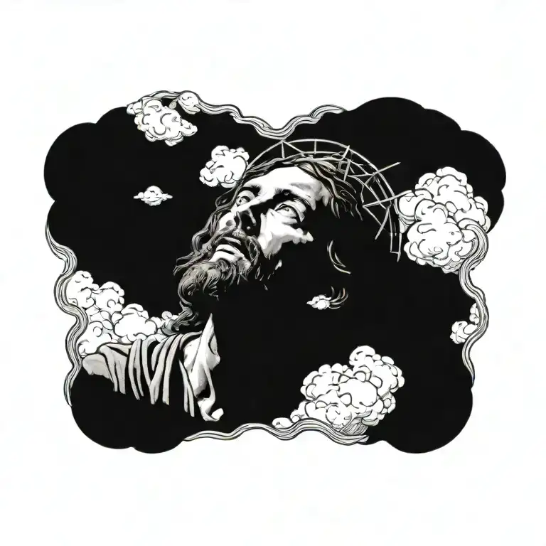Clouds Surrounding Jesus Stripped