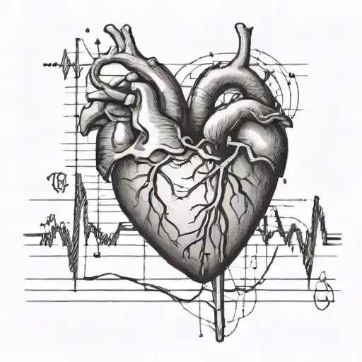 Heart With Ekg Line