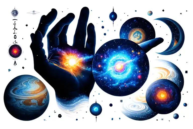 Chakra Planets Galaxy Universe Handofgod