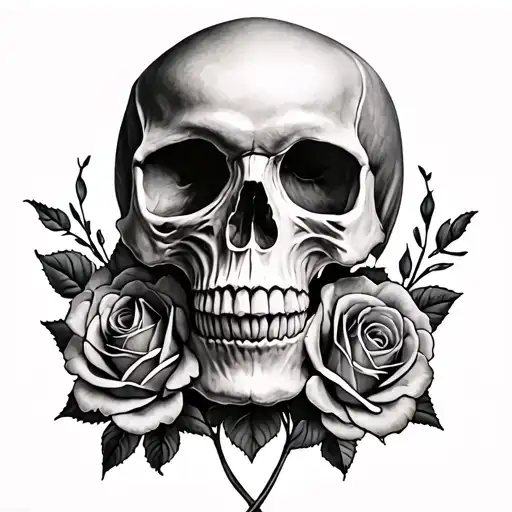 Skull And Roses
