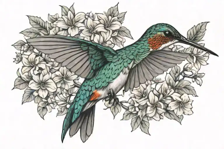 Hummingbird Where You Can't See His Face