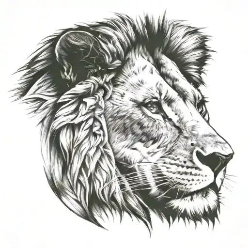 Lion With Scar Hand