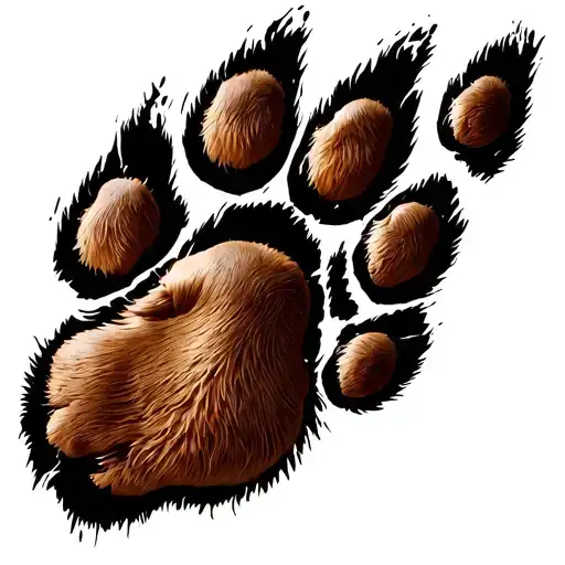 2 Dog Paw Print
