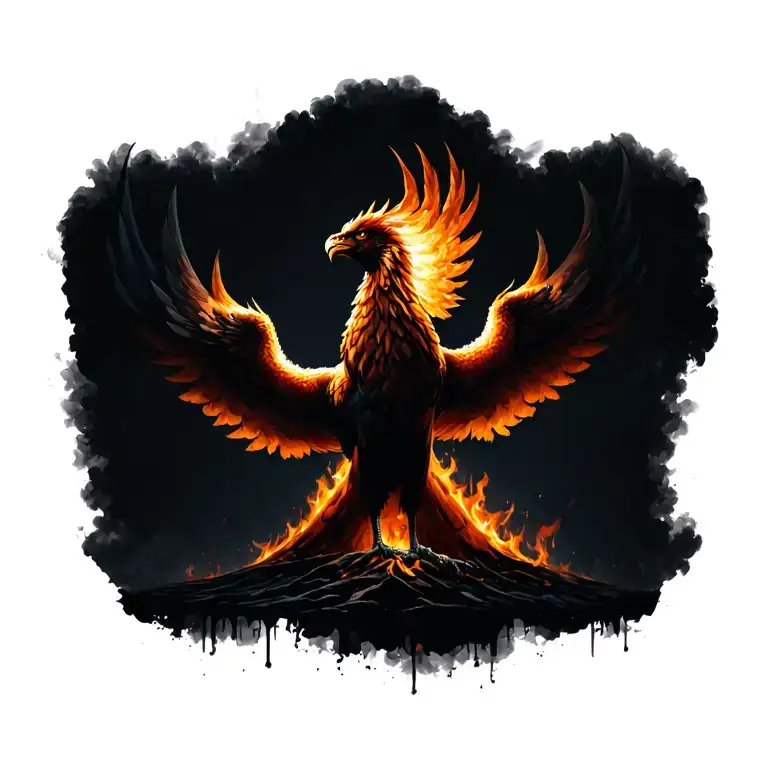 Phoenix Rising From The Ashes