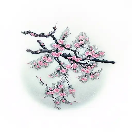 Cherry Blossom With Katana